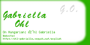 gabriella ohl business card